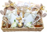 PREZENT NA ROCZNICĘ ŚLUBU JUBILEUSZ DUŻY KOSZ PREZENTOWY BOX KUBEK HERBATA