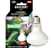 REPTILE NOVA Żarówka 75W UVA DAYLIGHT grzewcza dzienna do terrarium E27