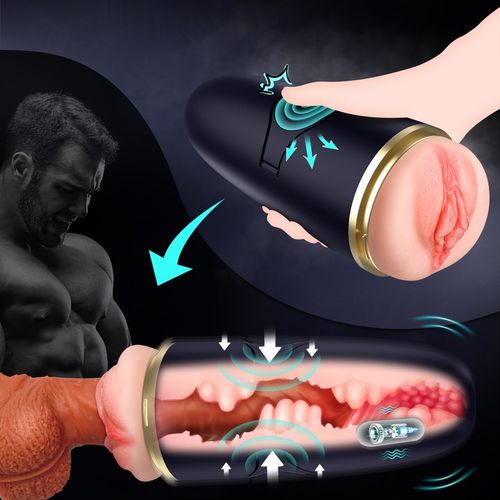 Realistyczne wibracje Męski masturbator Automatyczny 3D POCHWA na Arena.pl