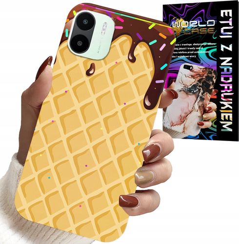 ETUI DO XIAOMI REDMI A2 - Z MOTYWEM WAFLA Z POLEWĄ CZEKOLADOWĄ na Arena.pl