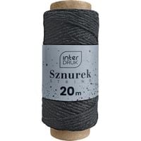 SZNUREK NA SZPULCE 20M SATIN GOLD INTERDRUK