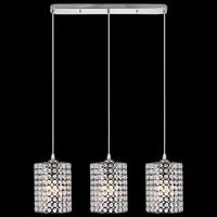 Wisząca lampa sypialniana 5010/3 8C kryształowa chrom