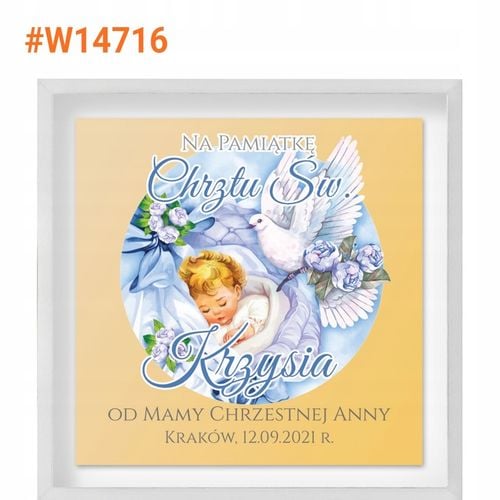 Złoty łańcuszek krzyżyk złoto 585 prezent CHRZEST Pamiątka Chrztu + GRAWER na Arena.pl