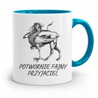 Kubek Błękitny Przyjaciel Potwornie Fajny Prezent Z Nadrukiem Ze Zdjęciem