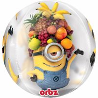 balon foliowy szalone minionki kula urodziny