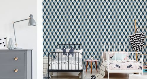 Tapeta Sześciany 3D w Stylu Retro na Arena.pl