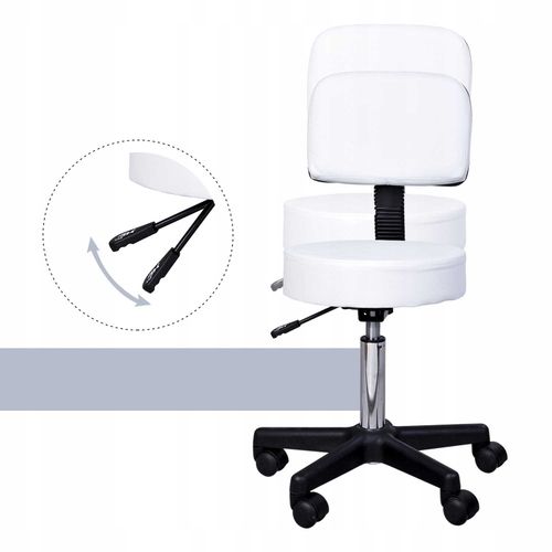 Hoker z Oparciem - Biały na Arena.pl