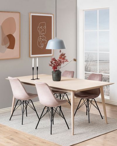 Krzesło Eris VIC różowe tapicerowane na Arena.pl