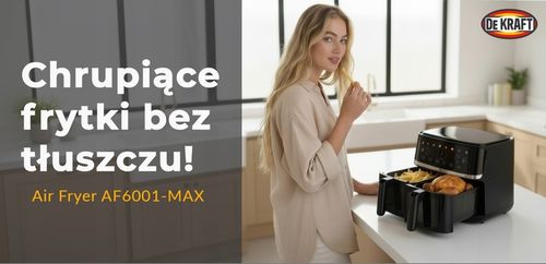 Frytkownica beztłuszczowa 10L DWUKOMOROWA Dual Basket XXL 1700W na Arena.pl