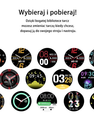 SMARTWATCH UNISEX GRAVITY GT1-2  PULSOMETR, WŁASNE TARCZE (sg015b) na Arena.pl