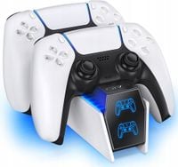 Ładowarka stacja ładująca do kontrolera 2x PAD PS5 PlayStation 5 OTVO biała