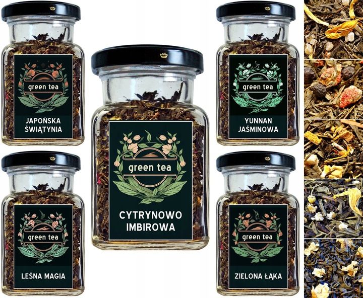 Herbata zielona - ZESTAW 5 szt - B zdjęcie 1