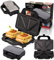 Toster Opiekacz Sandwich Do Kanapek Duży Xxl 1300W Ad 3043