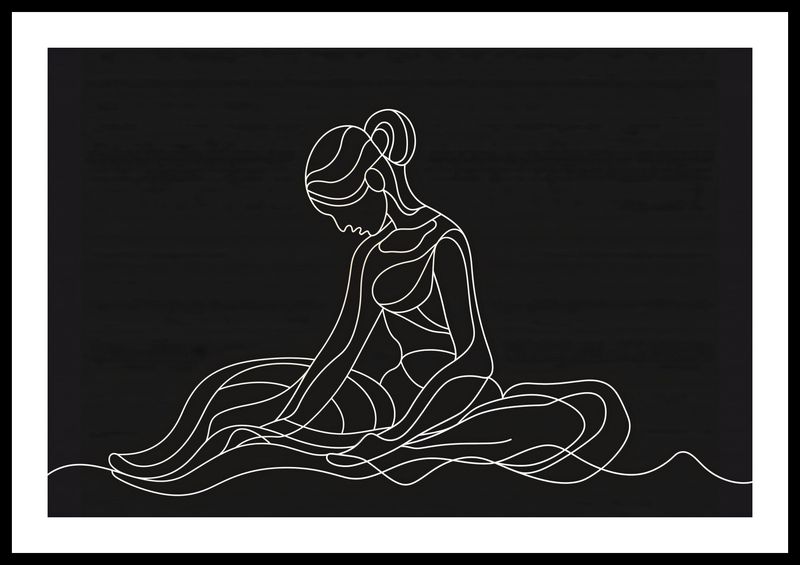 Plakat 60x40cm Pozycja Siedząca zdjęcie 3