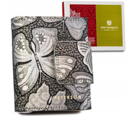 mały, skórzany portfel damski na zatrzask - peterson