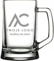 Kufel grawerowany reklama firmy ELEGANCKI komplet