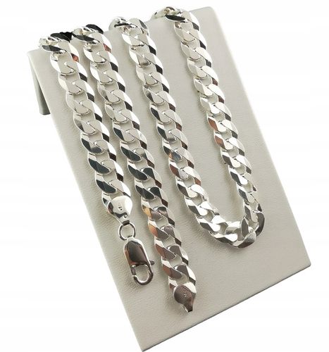 Srebrna Bransoleta Męska 925 Pancerka 8,5mm DIAMENTOWANA Grawer GRATIS na Arena.pl