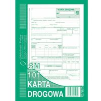 DRUK KARTA DROGOWA A5 SM 101 NUMEROWANA 802-3N