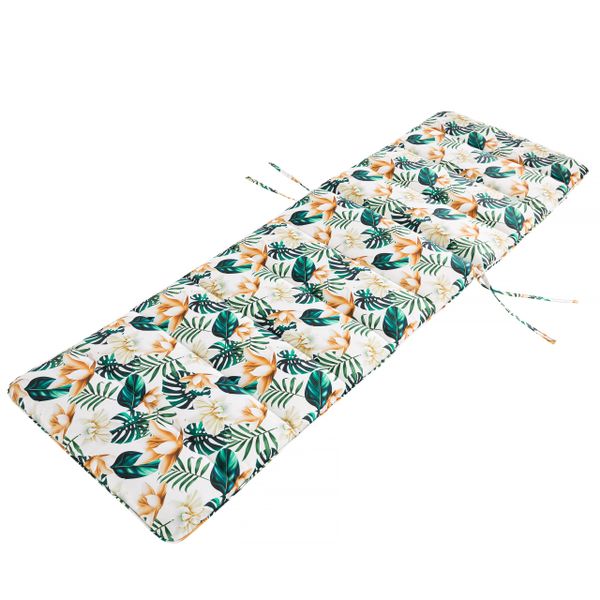 Poduszka AMELIA na długi leżak ogrodowy plażowy, materac 185x60x6cm zdjęcie 5