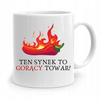 Kubek Prezent Dla Syna Ten Synek To Gorący Towar! Z Nadrukiem Ze Zdjęciem