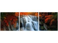 90X30CM WODOSPAD HUAY MAE KAMIN TRÓJ OBRAZ