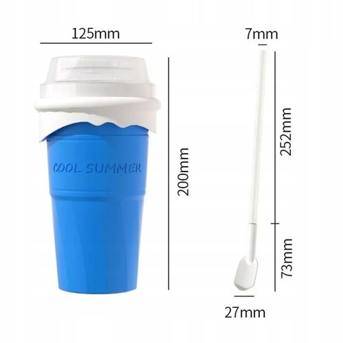 KUBEK DO ROBIENIA LODÓW GRANITY SORBETÓW SLUSHY KOKTAJLI MROŻONYCH 500ML na Arena.pl