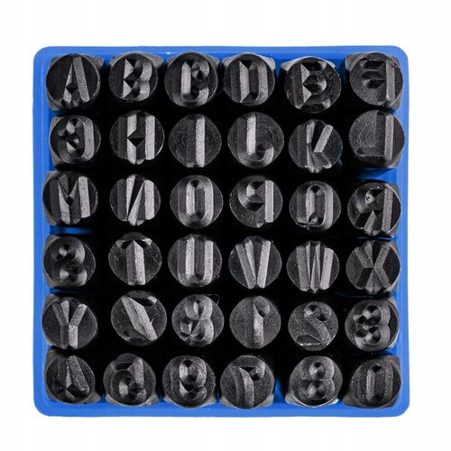 ZNACZNIKI NUMERATORY 36 NUMERATOR LITERY CYFRY 8mm na Arena.pl