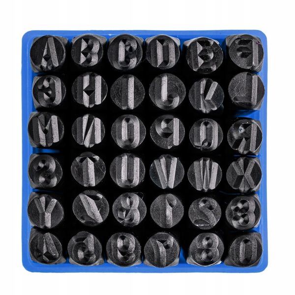 ZNACZNIKI NUMERATORY 36 NUMERATOR LITERY CYFRY 8mm zdjęcie 3