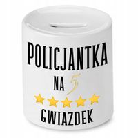 Skarbonka Policjanta Policjantka Na 5 Gwiazdek Z Nadrukiem Ze Zdjęciem