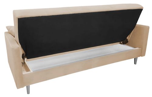 Wersalka Skandynawska Leoni Z Funkcją Spania Beżowa na Arena.pl