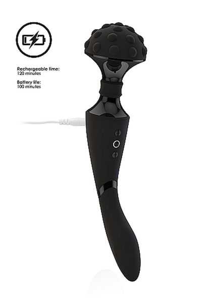 Stymulator- Shiatsu Bendable Massager Wand - Black zdjęcie 7