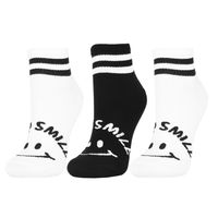 Skarpetki Damskie Bawełniane Skarpety Czarno Białe 3/4 MORAJ 3-PARY 38-41