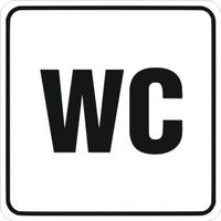 Tabliczka informacyjna z Grawerem 10x10cm znak piktogram wc toaleta