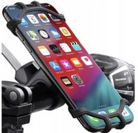 MOCNY GUMOWY UCHWYT ROWEROWY NA TELEFON SMARTFON MOTOR