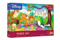 Urocze puzzle dla dzieci z bohaterami bajki Bambi Disney - 160 elementów