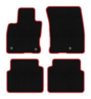 Dywaniki welurowe CARLUX-RED do Ford Kuga MK3 2019- czarne, czerwone