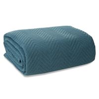 Narzuta na łóżko pikowana LEN3 220X240 niebieska