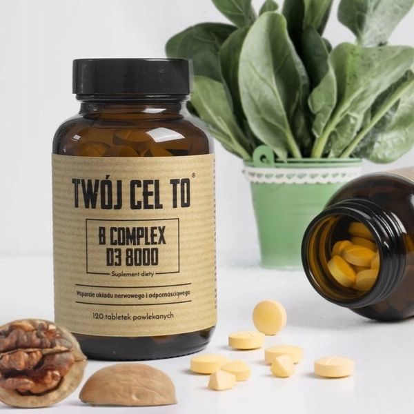 Twój Cel To B COMPLEX D3 8000 witamina z grupy B kompleks - 120 tabletek zdjęcie 5