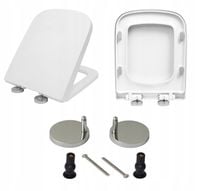 deska WC sedesowa wolnoopadajaca PROSTOKĄTNA 36x42 klozetowa