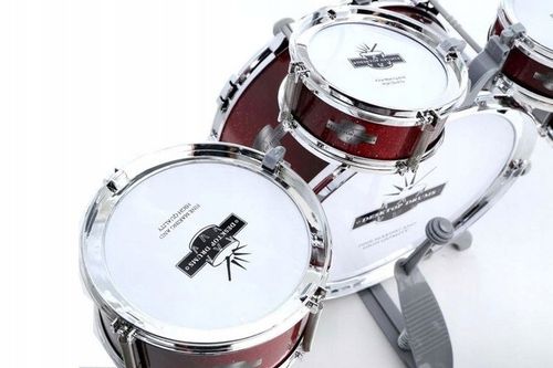 DUŻA PERKUSJA 5 BĘBNOWA KRZESEŁKO DLA DZIECKA BĘBNY TALERZE INSTRUMNET na Arena.pl