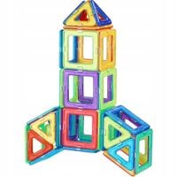 Płytki magnetyczne Magnetyczna zabawka budowlana 62 SZT Klocki magnesowe dl