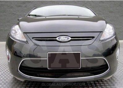 Ford Fiesta - Chromowane Listwy Grill Chrom Atrapy Zderzaka Tuning zdjęcie 2