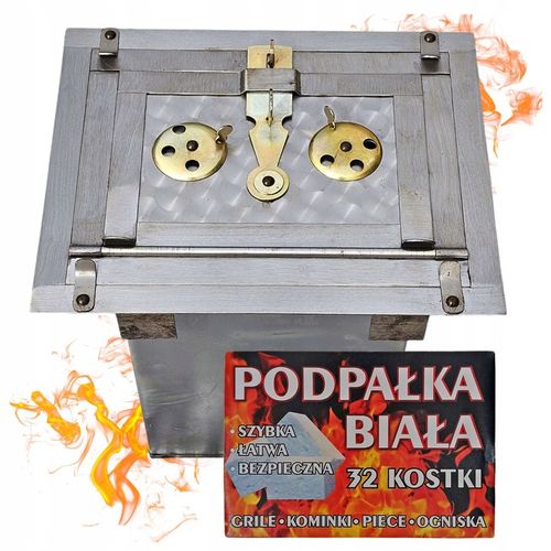 Piekarnik czarny stalowy do kuchni kaflowej bradura + podpałka do pieca na Arena.pl