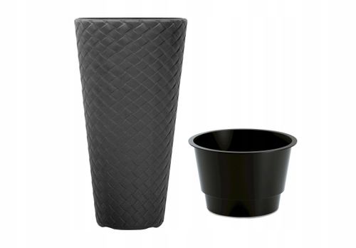 2x Doniczka okragła pleciona Slim DPMT300 + DBMT300 + wkłady na Arena.pl