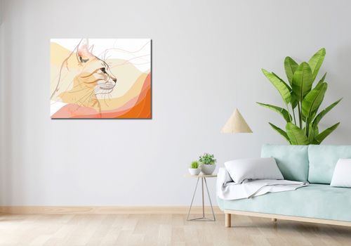 Obraz 90x70cm Delikatny Profil Kota na Arena.pl