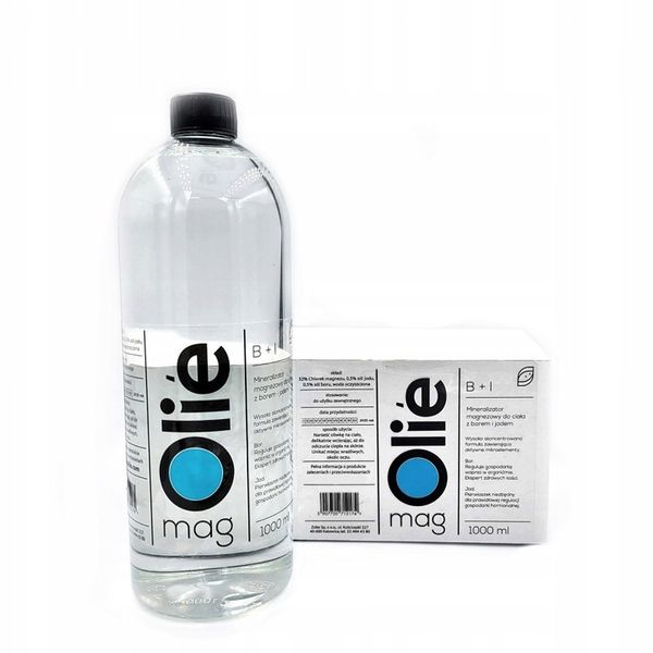 Olejek magnezowy 32% MgCl2.Z borem i jodem 1000 ml zdjęcie 3