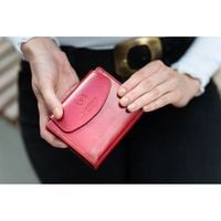 czerwony portfel skórzany damski z rfid paolo peruzzi t-12-rd