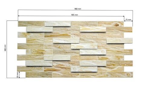 Panele Ścienne 3D PCV Jasne Drewno Bleached Oak na Arena.pl