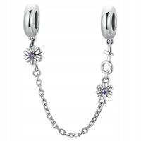 CHARMS srebro pr 925 ŁAŃCUSZEK ZABEZPIECZENIE przed rozpięciem bransoletki