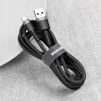 Kabel USB-C Baseus Cafule 0.5m Wytrzymały Szybkie Ładowanie 3A